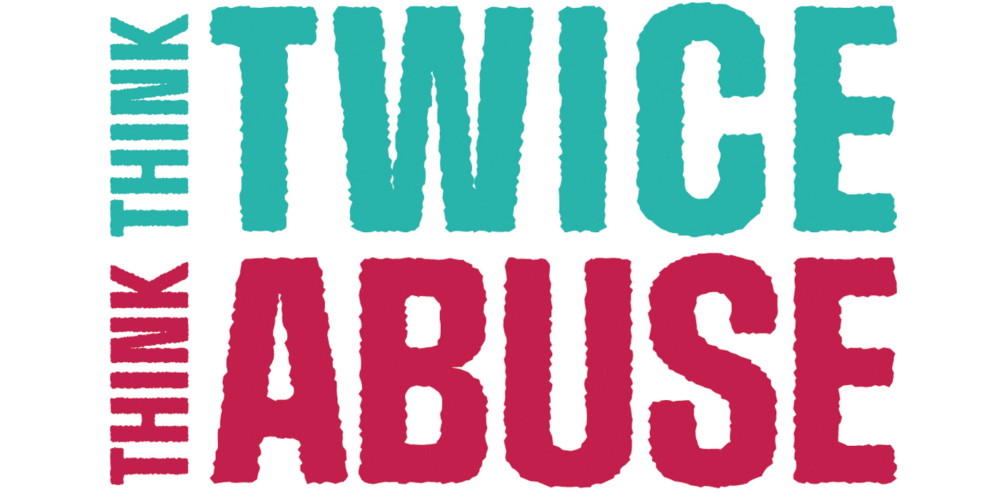 nojs Think twice abuse logo