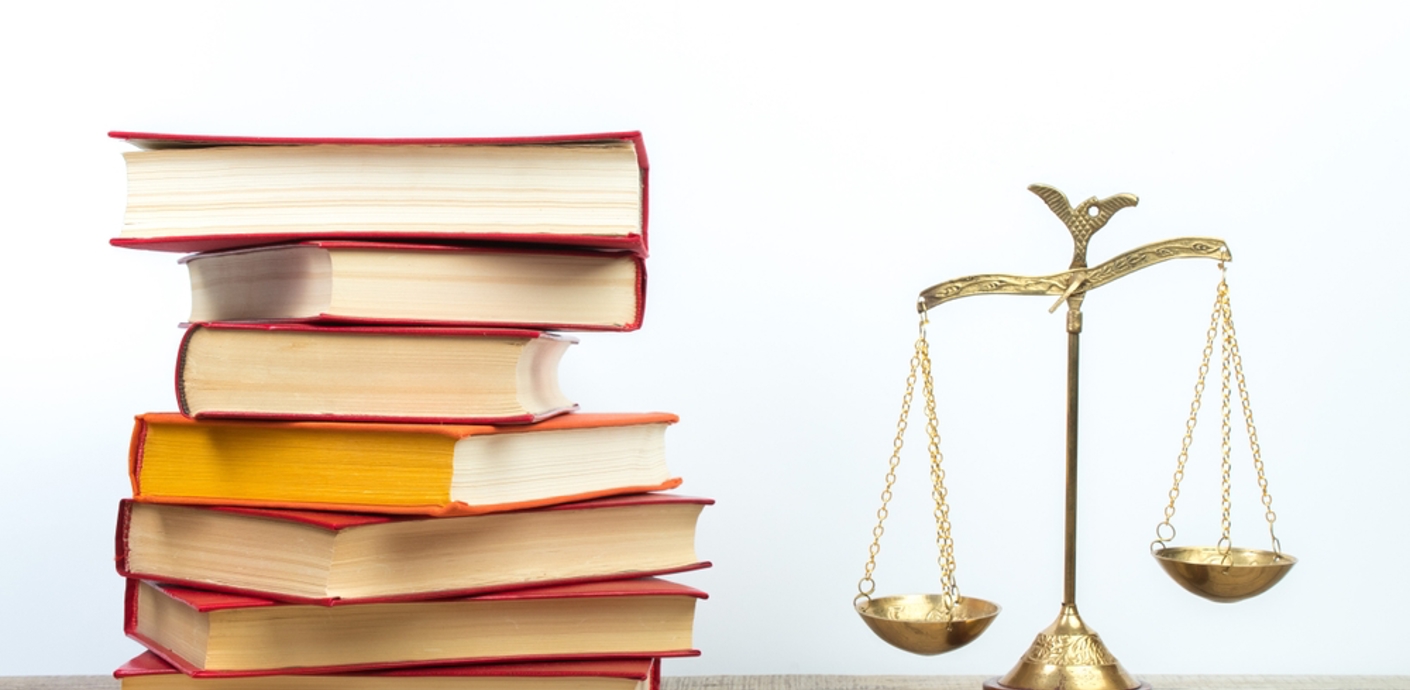 Books and weighing scales