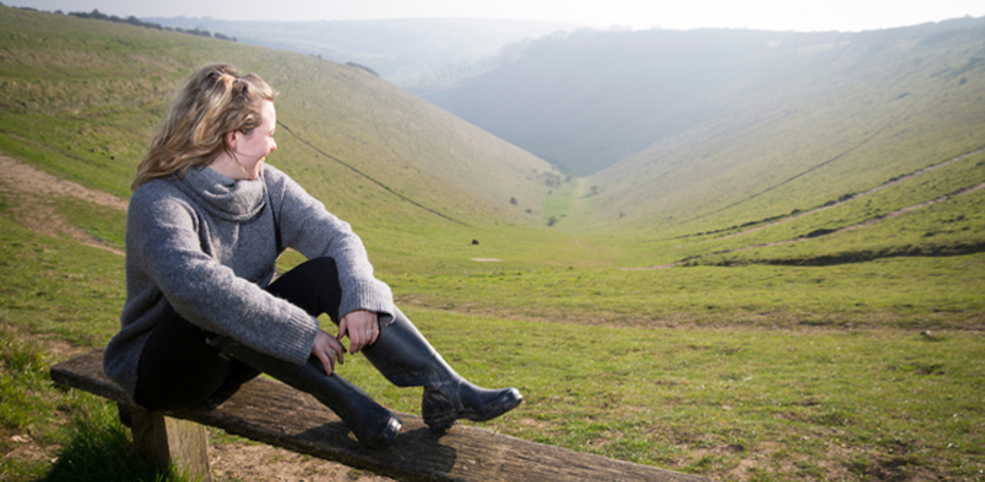 nojs Woman at Devils Dyke