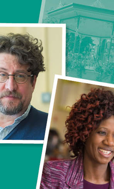 Montage of social workers